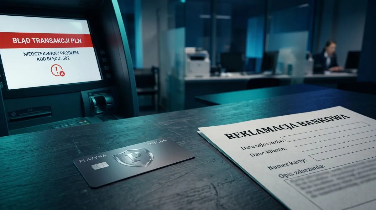 Schemat ścieżki dochodzenia roszczeń przy reklamacji transakcji bankowej i procedurze chargeback